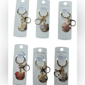 NWT Hello Kitty Head Key Ring $10 Closet Minimum Purchase 6 Options
